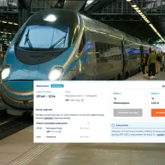 Ile kosztuje bilet do Zakopanego? Klasa 2 to 1,00 zł, ale Klasa 1 jest niedostępna. Pociąg EIP 1351 Tatry jedzie z Warszawy.