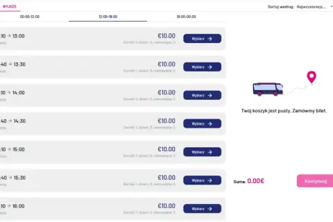 Szukasz biletu Bergamo-Mediolan? Wybierz dogodną godzinę odjazdu autobusu, każda opcja kosztuje 10€.