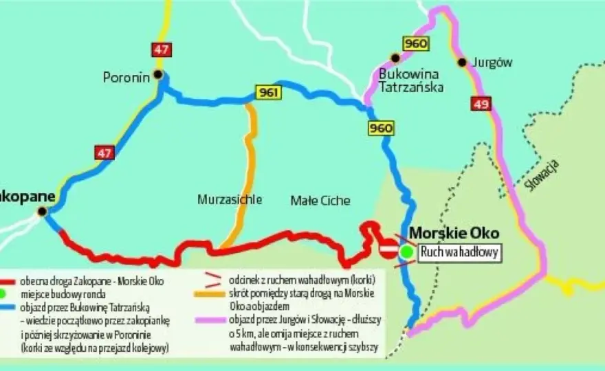 Jak dojechać nad Morskie Oko? Parking, busy i czas trasy - Poznaj plan